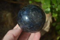 Polished Rare Iolite Spheres x 4 From Ambatofinandrahana, Madagascar