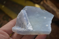 Natural Etched Blue Chalcedony Specimens  x 12 From Malawi