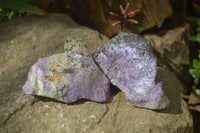 Natural Rough Stichtite & Serpentine Specimens x 12 From South Africa