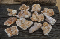 Natural Mixed Spirit Quartz Specimens  x 12 From South Africa