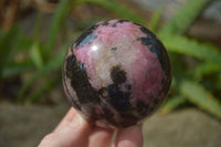 Polished Rhodonite Spheres  x 4 From Madagascar