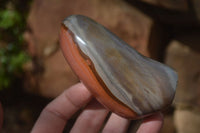 Polished Polychrome Jasper Standing Free Forms  x 4 From Madagascar