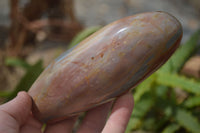 Polished Polychrome Jasper Standing Free Forms  x 4 From Madagascar