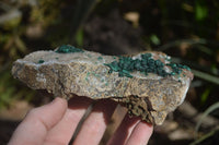 Natural Rare Ball Malachite On Drusy Quartz Dolomite Specimens  x 2 From Congo