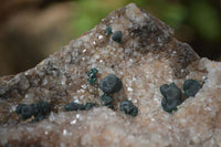 Natural Rare Ball Malachite On Drusy Quartz Dolomite Specimens x 2 From Congo