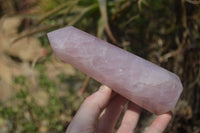 Polished Pink Rose Quartz Points x 4 From Madagascar