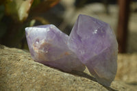 Polished Jacaranda Amethyst Crystals x 12 From Zambia