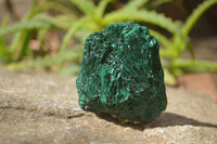 Natural Chatoyant Silky Malachite Specimens  x 6 From Congo