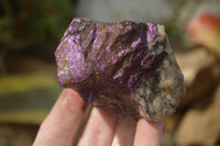 Natural Metallic Purpurite Cobbed Specimens  x 12 From Namibia