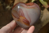 Polished Polychrome Jasper Hearts  x 6 From Madagascar