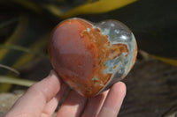 Polished Polychrome Jasper Hearts  x 6 From Madagascar