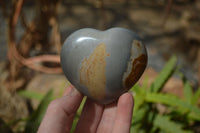 Polished Polychrome Jasper Hearts  x 6 From Madagascar