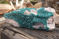 Natural XXL Emerald Dioptase Dolomite Specimen  x 1 From Congo