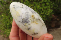 Polished Dendritic White Opal Standing Free Forms  x 4 From Madagascar