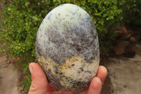 Polished Dendritic White Opal Standing Free Forms  x 4 From Madagascar