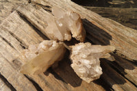 Natural Clear Quartz Clusters  x 12 From Madagascar