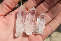 Natural Single Clear Quartz Crystals x 70 From Mpika, Zambia