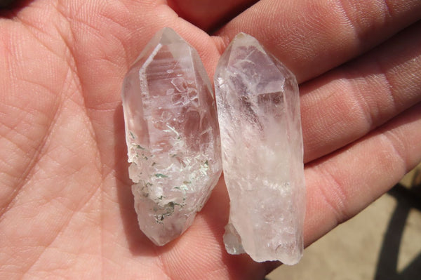 Natural Single Clear Quartz Crystals x 70 From Mpika, Zambia