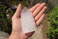 Polished Clear Quartz Crystal Points x 4 From Madagascar