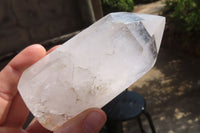 Polished Clear Quartz Crystal Points x 4 From Madagascar