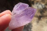 Natural Jacaranda Amethyst Single Crystals x 35 From Mumbwe, Zambia