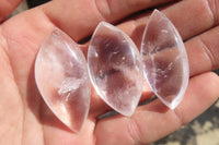 Polished Clear Quartz "Angel Tears" pendant pieces x 20 From Madagascar