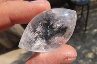 Polished Clear Quartz "Angel Tears" pendant pieces x 20 From Madagascar