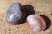 Polished Red Sache River Agate Nodules x 12 From Sache River, Zimbabwe