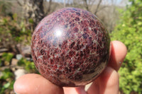 Polished Pyrope Garnet Matrix Spheres x 3 From Mahajanga, Madagascar