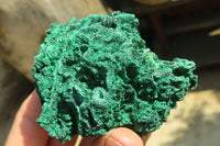 Natural Silky Malachite Specimens x 6 From Kasompe, Congo