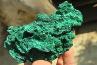 Natural Silky Malachite Specimens x 6 From Kasompe, Congo