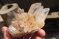 Natural Quartz Cluster x 12 From Ambatofinandrahana, Madagascar