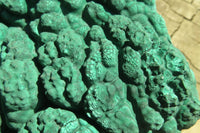 Natural Botryoidal Malachite Specimens x 1 From Kolwezi, Congo