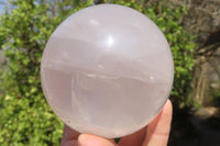 Polished Girasol Pearl Quartz Spheres x 2 From Madagascar