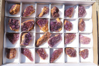 Natural Amethyst Plates x 24 From Kwaggafontein, South Africa