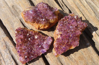 Natural Amethyst Plates x 24 From Kwaggafontein, South Africa