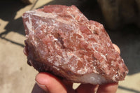 Natural Red Hematoid Phantom Quartz Cluster x 5 From Karoi, Zimbabwe