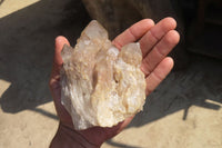 Natural Smokey Quartz Clusters x 2 From Luena, Congo