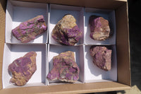 Natural Purpurite Cobbed Specimens x 6 From Erongo, Namibia