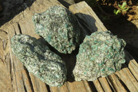 Natural Rare Emerald Mica In Matrix Cobbed Specimens x 3 From Mutoko, Zimbabwe