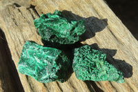 Natural Silky Malachite Specimens x 72 From Kasompe, Congo