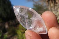 Polished Clear Quartz "Angel Tears" pendant pieces x 20 From Madagascar