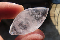 Polished Clear Quartz "Angel Tears" pendant pieces x 20 From Madagascar