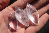 Polished Clear Quartz "Angel Tears" pendant pieces x 20 From Madagascar