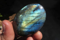 Polished Labradorite Galet / Palm Stones x 12 From Tulear, Madagascar