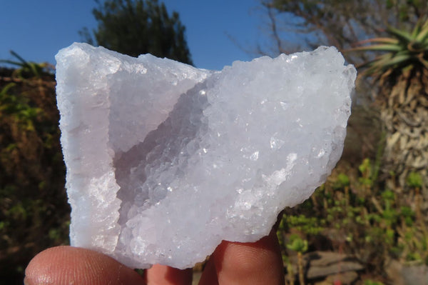 Natural Etched Blue Chalcedony Specimens x 24 From Nsanje, Malawi