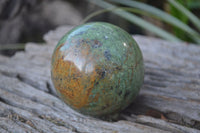 Polished Chrysoprase Spheres x 6 From Ambatondrazaka, Madagascar