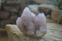 Natural Ametrine Spirit Quartz Clusters x 3 From Boekenhoutshoek, South Africa