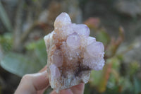 Natural Ametrine Spirit Quartz Clusters x 3 From Boekenhoutshoek, South Africa