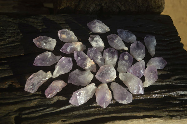 Natural Single Jacaranda Amethyst Crystals x 70 From Mumbwe, Zambia